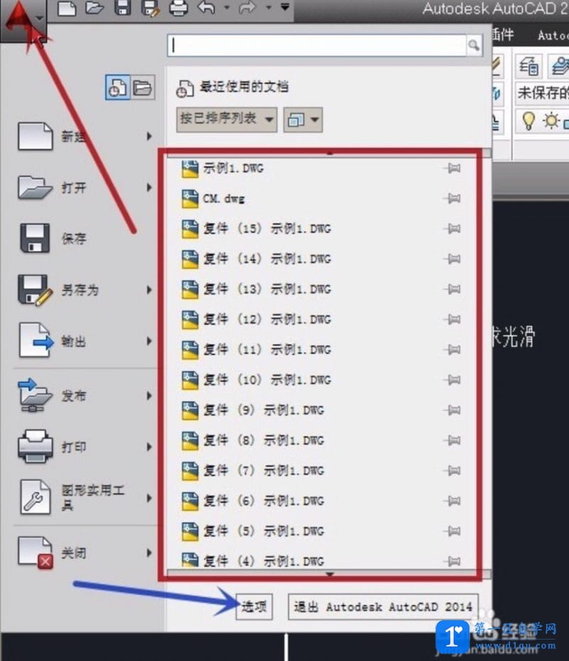 CAD最近打开的文件记录怎么删除？-2
