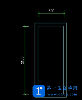 CAD房间门立面图怎么画？