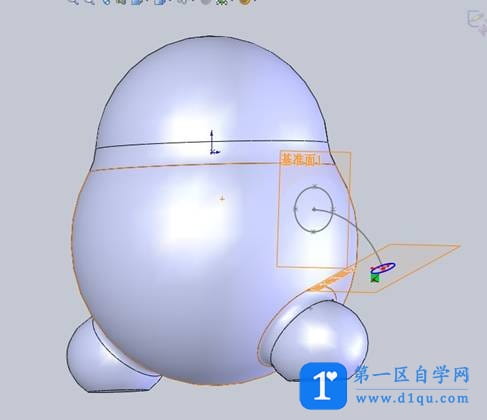 solidworks建模实例-QQ企鹅-17