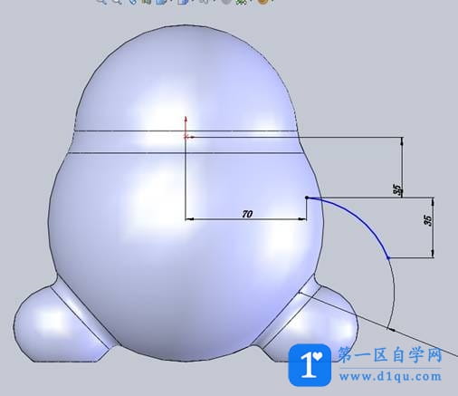 solidworks建模实例-QQ企鹅-13