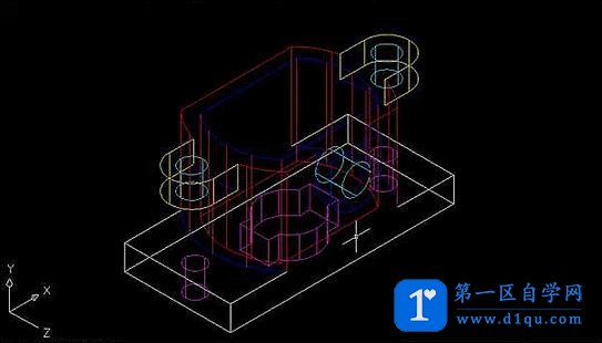 CAD绘制三维立体剖面图-24