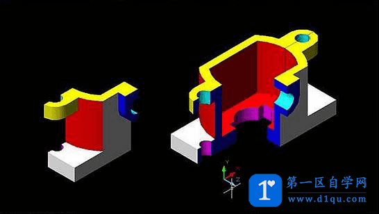 CAD绘制三维立体剖面图-27