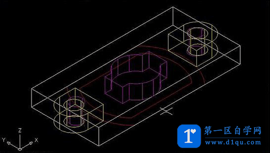 CAD绘制三维立体剖面图-14