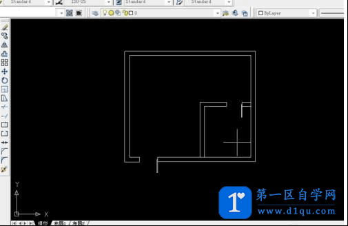 CAD室内布置图的门绘制方法-5