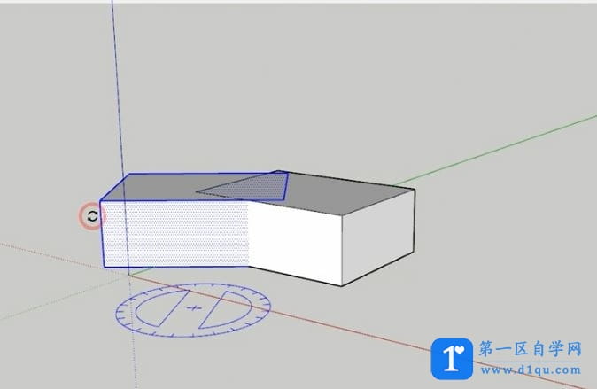 sketchup进行环形旋转复制模型的方法与步骤-3