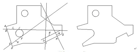 CAD中绘制垂线和斜线-2