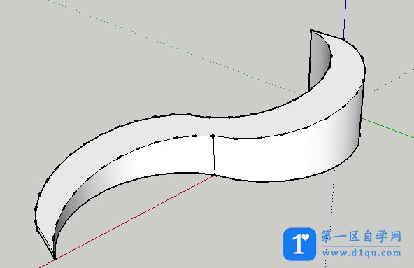 怎么用SketchUp绘制曲线坡道？SketchUp绘制曲线坡道的方法-13