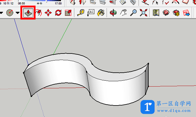 怎么用SketchUp绘制曲线坡道？SketchUp绘制曲线坡道的方法-4