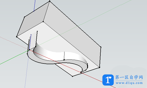 怎么用SketchUp绘制曲线坡道？SketchUp绘制曲线坡道的方法-8