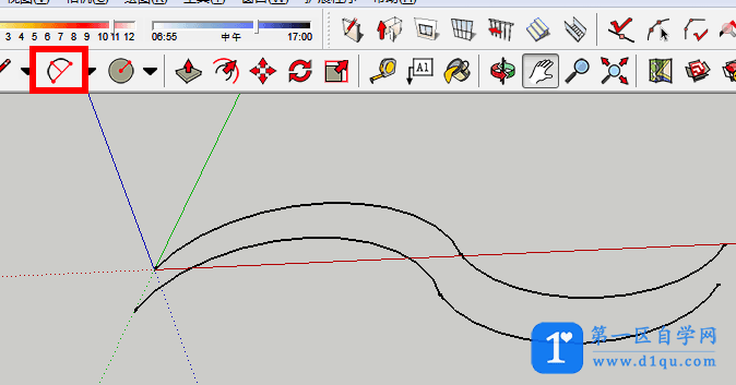 怎么用SketchUp绘制曲线坡道？SketchUp绘制曲线坡道的方法-2