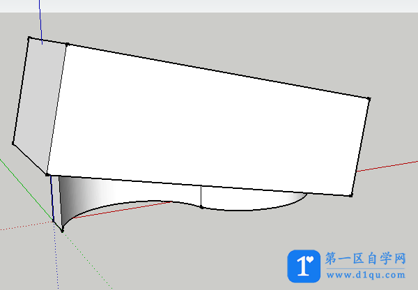 怎么用SketchUp绘制曲线坡道？SketchUp绘制曲线坡道的方法-7