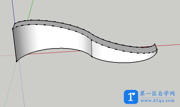 怎么用SketchUp绘制曲线坡道？SketchUp绘制曲线坡道的方法-12