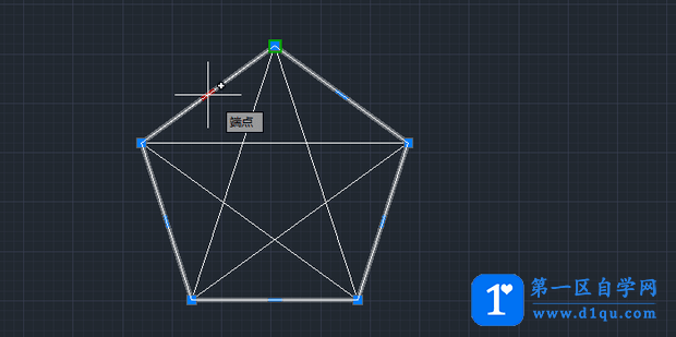 CAD怎么绘制标准五角星?-9