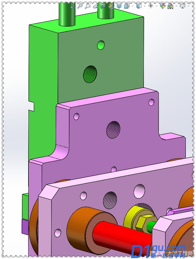 SolidWorks孔位置、装饰螺纹线、带上色的装饰螺纹线-11