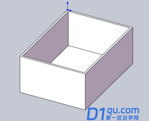 Solidworks怎么建模画一个不带盖的盒子?-10