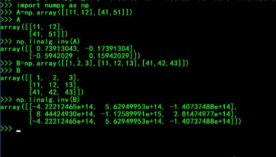 python逆矩阵如何求？python求逆矩阵的教程-7