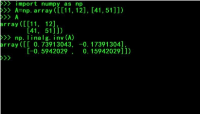 python逆矩阵如何求？python求逆矩阵的教程-5