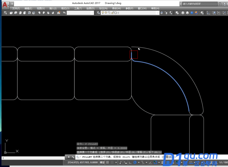 怎么用CAD设计L形沙发平面图？用CAD设计L形沙发平面图的教程-18