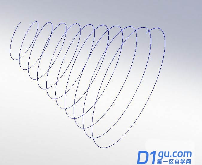 solidworks怎么画螺旋线? sw画螺旋线的技巧-2