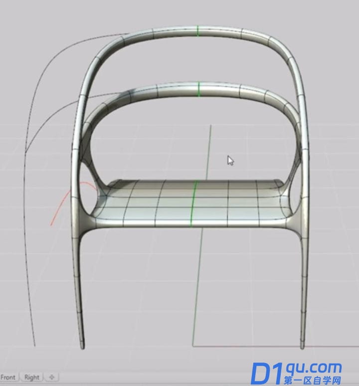犀牛插件t-splines使用技巧（教你3条线完成3D椅子建模）-1