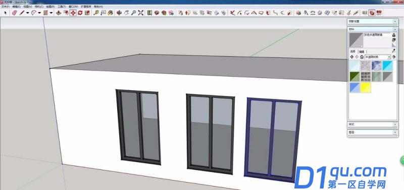 怎么用Sketchup绘制一个自动开洞的门窗？Sketchup绘制一个自动开洞的门窗的方法-9