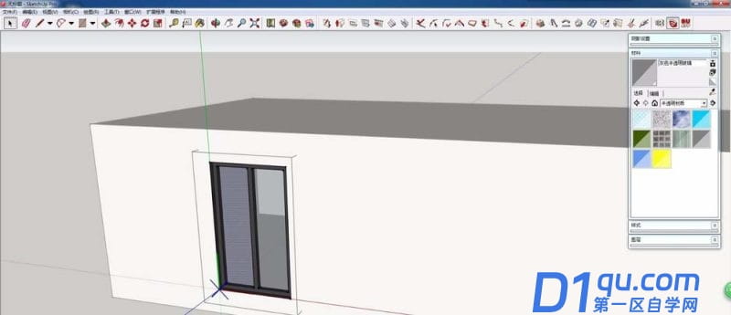 怎么用Sketchup绘制一个自动开洞的门窗？Sketchup绘制一个自动开洞的门窗的方法-8