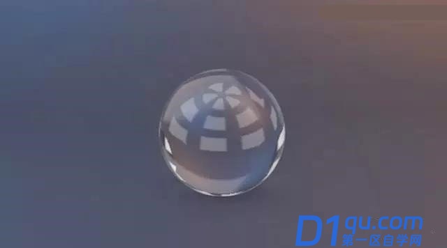 教你如何使用C4D制作透明的玻璃材质水晶球教程-1