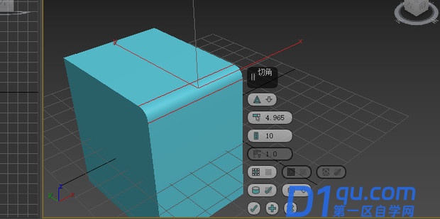 3D MAX如何将物体圆角-5