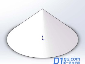 SolidWorks怎么建模三维圆锥体?