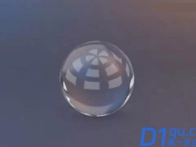 教你如何使用C4D制作透明的玻璃材质水晶球教程